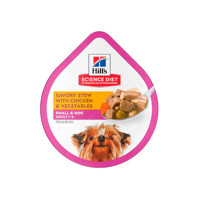 Alimento Húmedo De Hills Adult 1-6 Small Paws Stew with Chicken