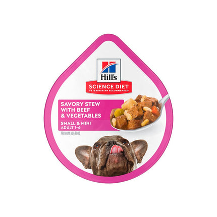 Alimento Húmedo De Hills Adult 1-6 Small Paws Stew with Beef