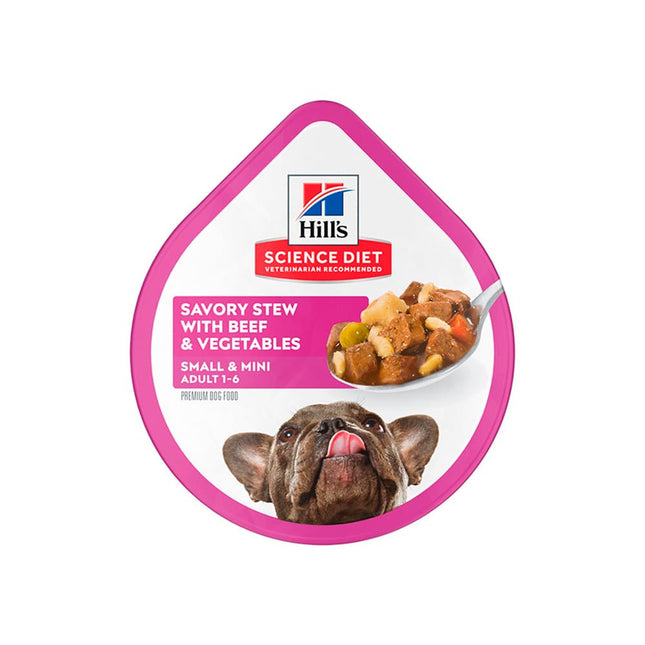 Alimento Húmedo De Hills Adult 1-6 Small Paws Stew with Beef