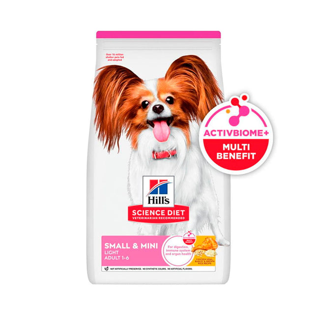 Alimento Seco De Hills Adult Small & Mini Light Bajo en Grasa
