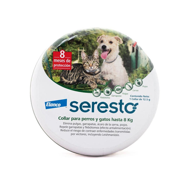 Desparasitante Seresto Perros y Gatos Hasta 8Kg en Collar