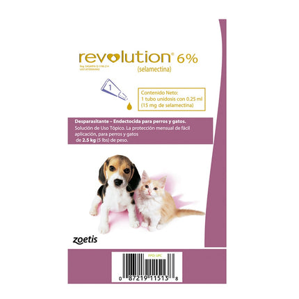 Desparasitante Revolution 6% Interno y Externo 1M