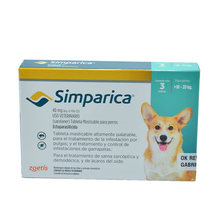 Desparasitante Simparica Externo