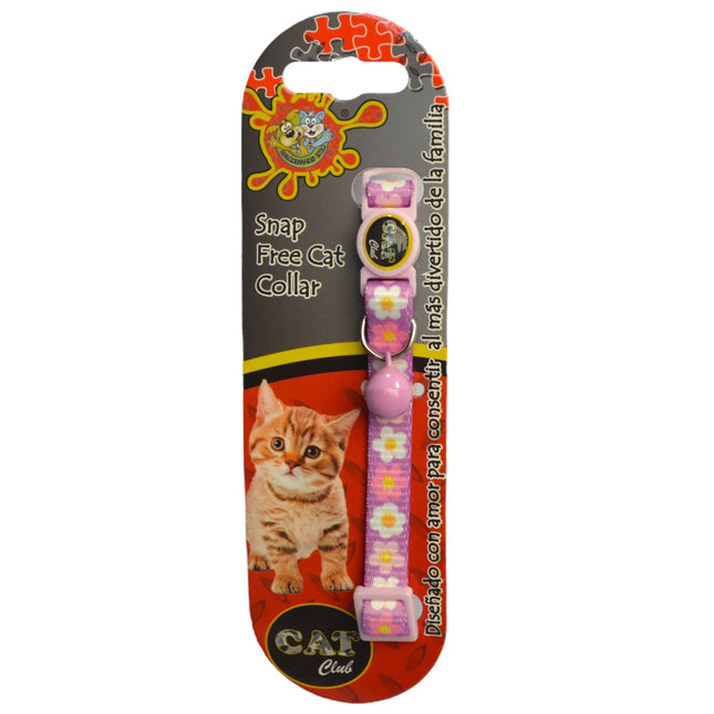 Collar Importado para Gato Flores