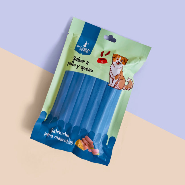 Salchichas Para Perros Pollo y Queso