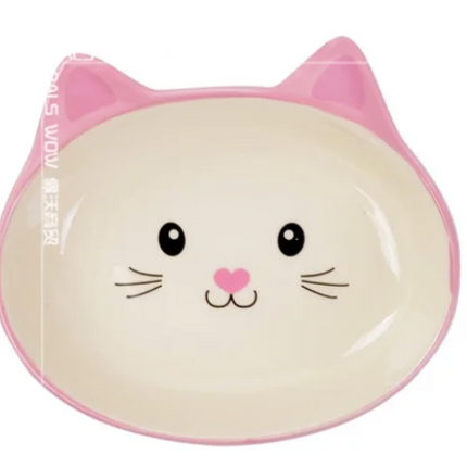 Comedero de Cerámica Plano Gatos