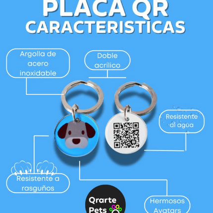 Placa de Identificacion con QR