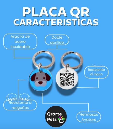 Placa de Identificacion con QR