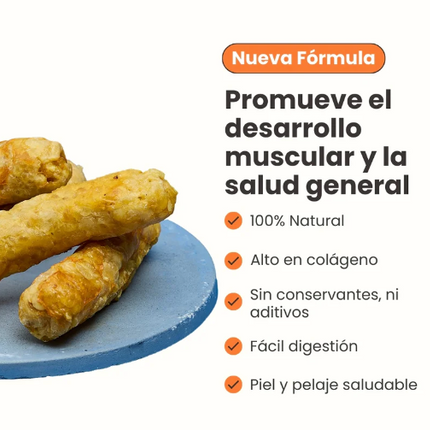 Rollos de Colageno de Pollo grueso