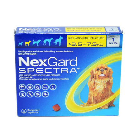 Desparasitante Nexgard Spectra Interno y Externo