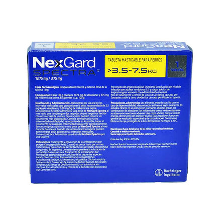 Desparasitante Nexgard Spectra Interno y Externo