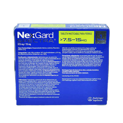 Desparasitante Nexgard Spectra Interno y Externo