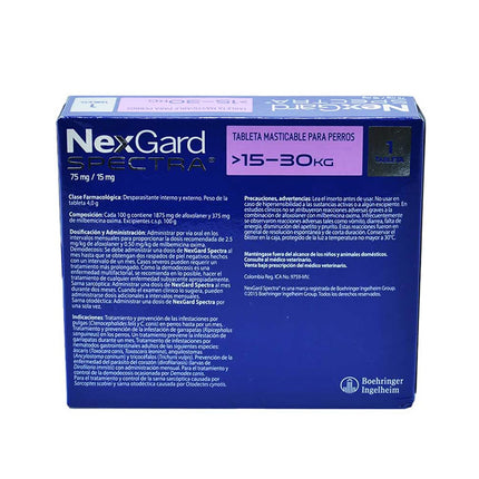 Desparasitante Nexgard Spectra Interno y Externo