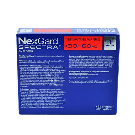 Desparasitante Nexgard Spectra Interno y Externo