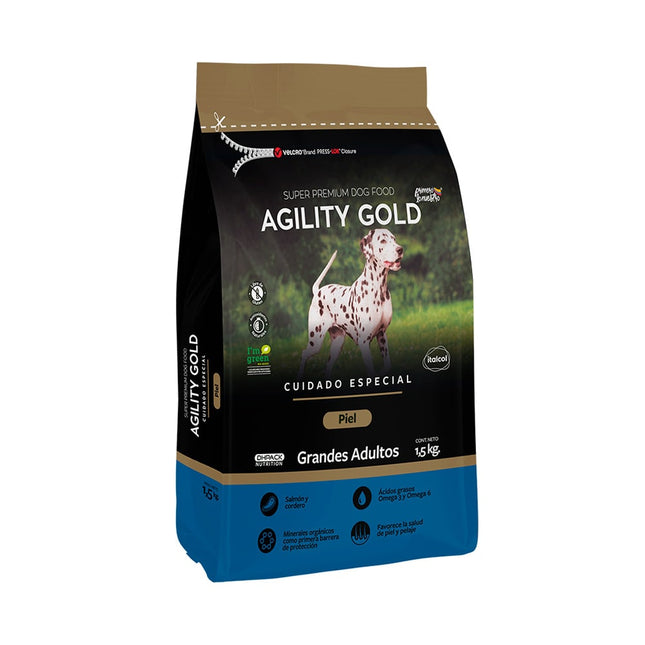 Alimento Seco De Agility Piel Grandes Adultos