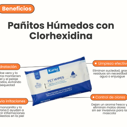 Pañitos Húmedos con Clorhexidina