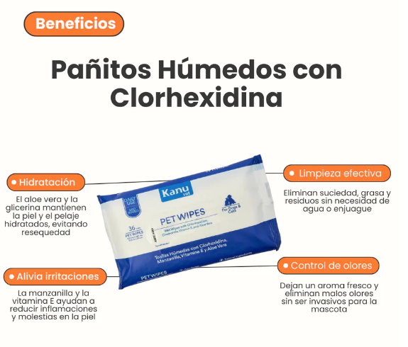 Pañitos Húmedos con Clorhexidina