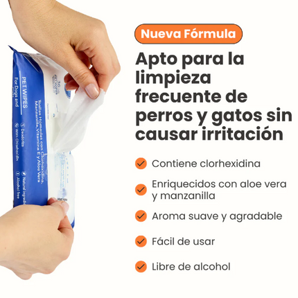 Pañitos Húmedos con Clorhexidina