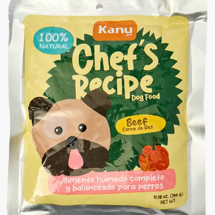 Alimento Húmedo De Kanu Chef`s Recipe Carne de Res