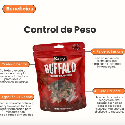 Buffalo Trozos de Bufalo Deshidratado