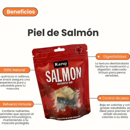 Salmon Trozos de Salmon deshidratado
