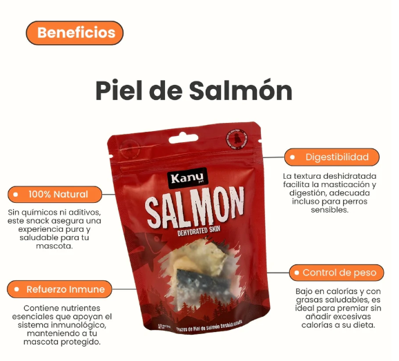 Salmon Trozos de Salmon deshidratado