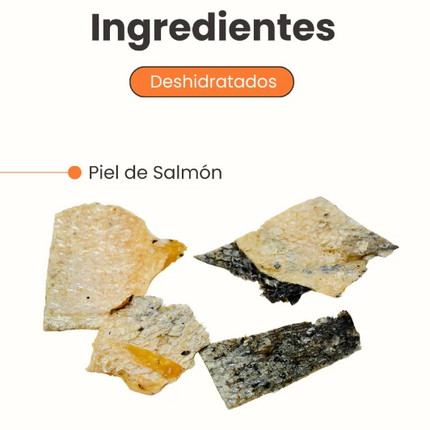 Salmon Trozos de Salmon deshidratado