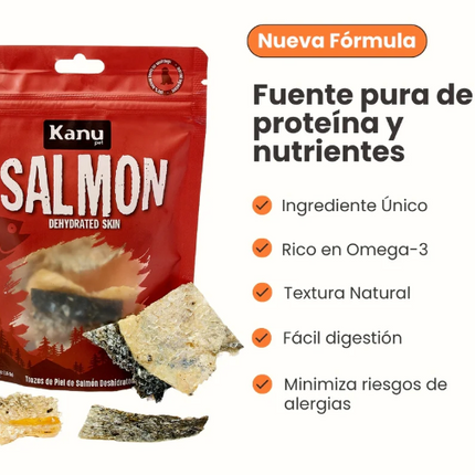 Salmon Trozos de Salmon deshidratado