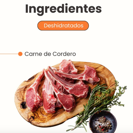 Lamb Trozos de Cordero Deshidratado