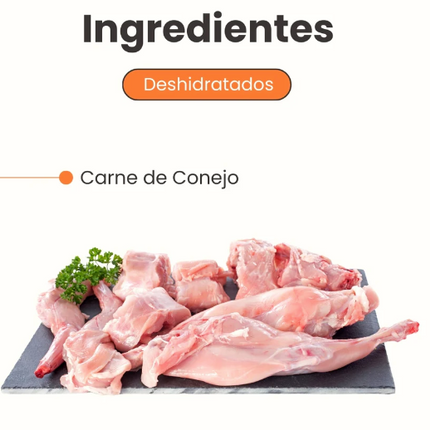 Rabbit Trozos de Conejo Deshidratado