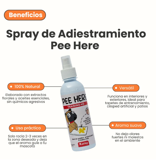 Spray Adiestramiento Pee Here