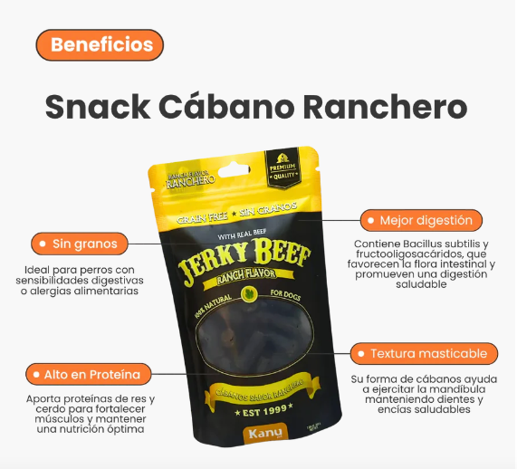 Cabanos Jerky Beef Ranch Flavor