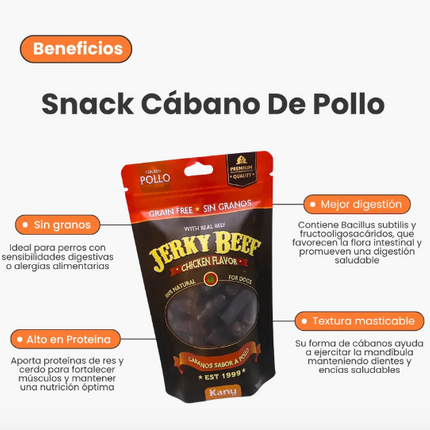 Cabanos Jerky Beef Chicken Flavor
