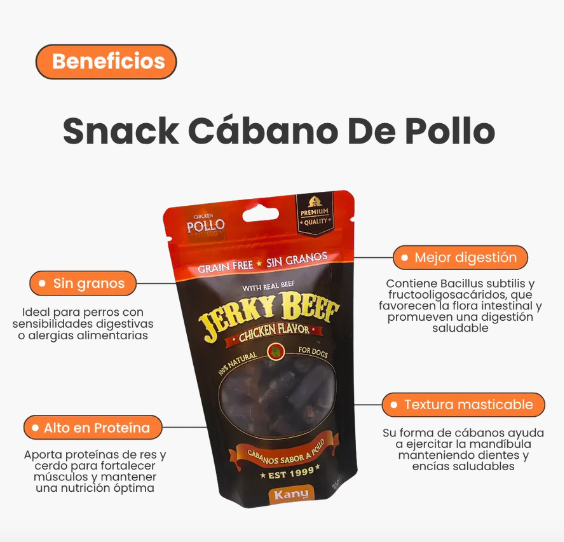 Cabanos Jerky Beef Chicken Flavor