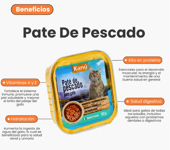 Alimento Húmedo De Kanu Pate de Pescado