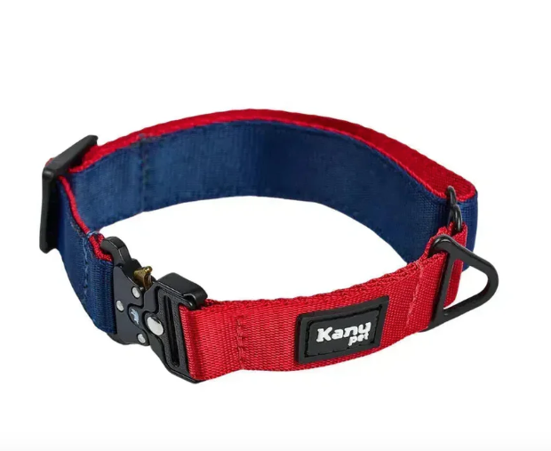 Collar Rojo y Azul con Broche de Seguridad