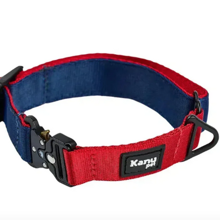 Collar Rojo y Azul con Broche de Seguridad