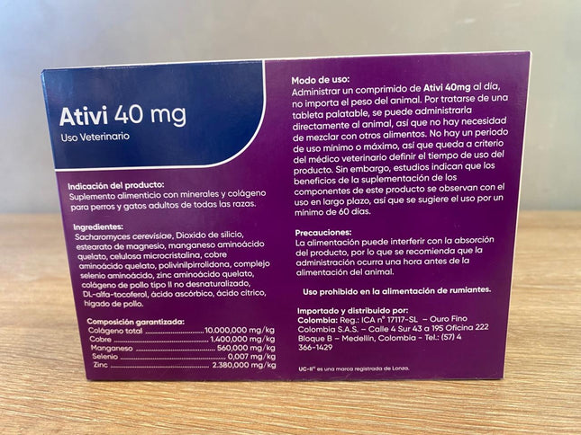 Ativi *30tab Suplemento Alimenticio