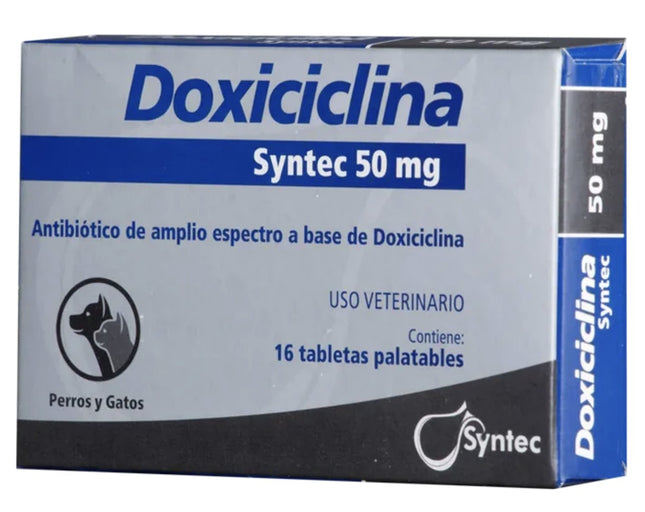 Doxiciclina 16 tabletas Antibiótico