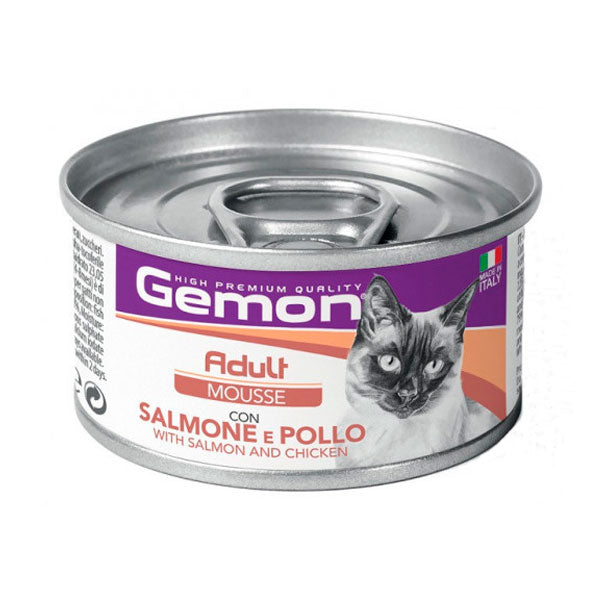 Alimento Húmedo Mousse Pollo y Salmon Adult