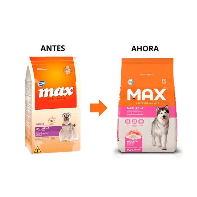 Alimento Seco Max Mature +7 Frango y Arroz