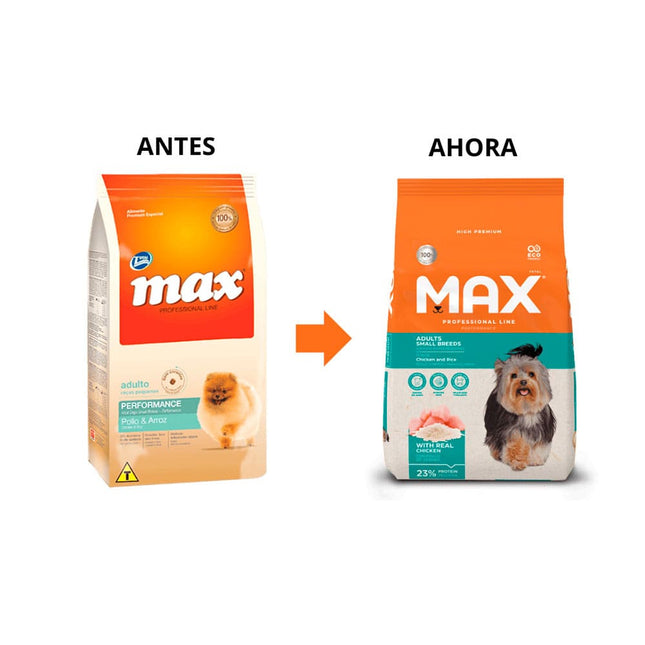 Alimento Seco Max Adulto Raza Peq Performance Pollo y Arroz