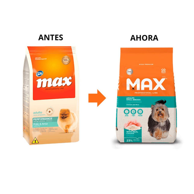 Alimento Seco Max Adulto Raza Peq Performance Pollo y Arroz