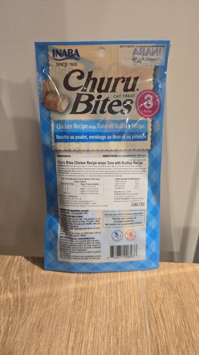Churu Bites Chicken Recipe Wraps Tuna With Scallop